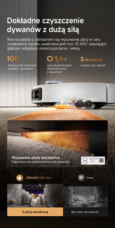 Робот-пилосос Dreame X60 Ultra, білий