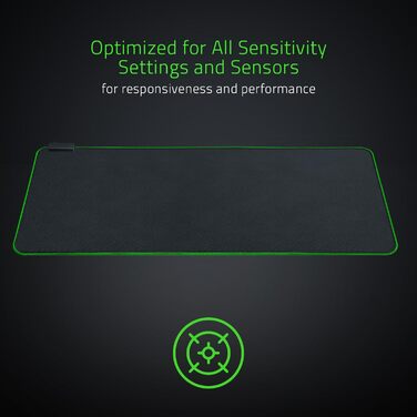Килимок для миші Razer Goliathus Extended Chroma - великий, RGB, з тканиною поверхнею, чорний