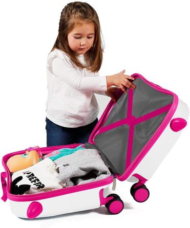 Дитяча валіза Disney Sparkle Like Magic, 55 см, рожева, багатоколірна