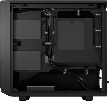 Корпус Fractal Design Meshify 2 Nano Black TG Dark Tint, скляна панель, чорний, компактний формат, для ігрового ПК