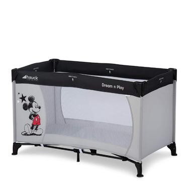 Дитяче ліжко-манежа Hauck Dream N Play з матрацом 120x60 см, з переносною сумкою та складним дном (Mickey Sterne)