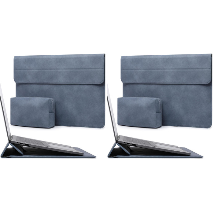 Чохол-сумка для ноутбука HYZUO з підставкою для MacBook 13.3-14 дюймів, захисний конверт (комплект 2 шт.), помаранчевий