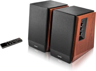 Edifier R1700BTs - Активні Bluetooth колонки 2.0 з сабвуфером, 66 Вт, коричневі, дерев'яний корпус