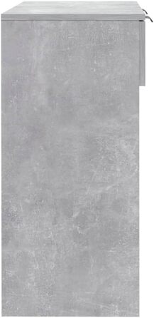 Консольний стіл vidaXL з 2 шухлядами, бетонно-сірий, 90x36x75 см, ДСП – туалетний, приставний, для коридору