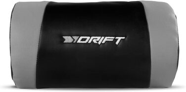 Ігрове крісло DRIFT DR175GRAY, професійне, екошкіра, 2D підлокітники, клас 4, обертальне, чорний/сірий