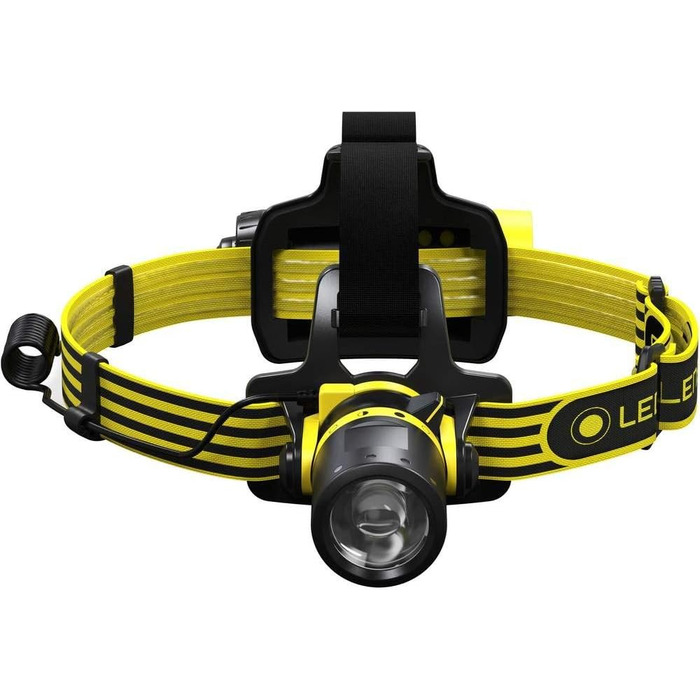 Ліхтар налобний Ledlenser EXH8, вибухозахищений, LED, Ex-Zone 0/20, з фокусуванням, червоне підсвічування, батарейковий, 180 лм, 120 м, 40 годин