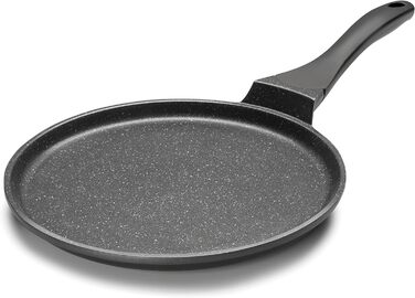 Млинцева пательня Lacor Eco-Piedra 24 см, алюміній, чорна, сучасна