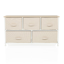 Комод FOLDAR 100x30x55см 5 відділень бежевий hjh LIVING