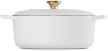 Овальний жаровий посуд Le Creuset 31 см із золотою ручкою