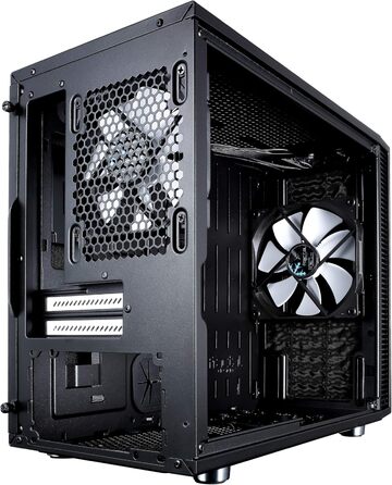 Корпус Fractal Design Define Nano S Black Window для ігрового ПК, міні-тауер з боковим вікном, чорний