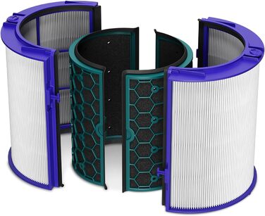 Фільтр VIOKS 360° для очищувача повітря Dyson HP04/TP04/DP04/TP05/HP05, HEPA та вугільний, заміна 969048-02, для Pure Cool, Pure Hot+Cool, 1 шт.