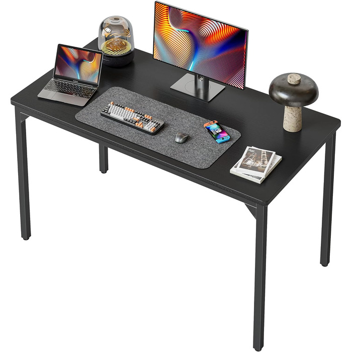 Комп'ютерний стіл CubiCubi 60x40 см, індустріальний, коричневий, для дому та офісу