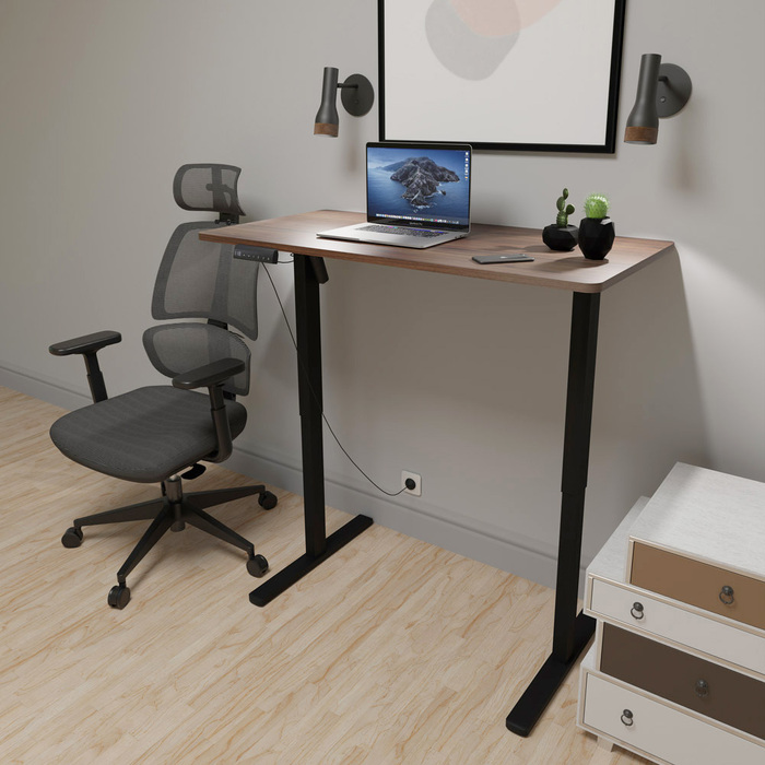 Стіл Mealux PowerDesk Lite XL Walnut (арт. EVO-202 Lite Walnut/B)