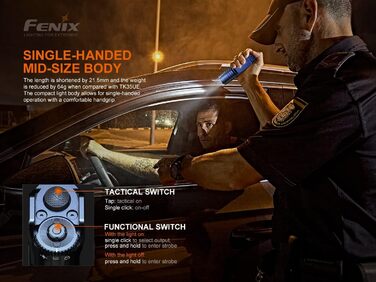 Ліхтар Fenix TK35 UE V2.0, 5000 люмен, акумулятор 18650, потужний компактний пошуковий ліхтар з широким променем 400 м