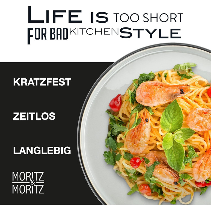 Набір посуду Moritz & Moritz SOLID UNI на 6 осіб, 18 предметів, сірий — сучасний сервіз із каменю, підходить для мікрохвильової печі та посудомийної машини