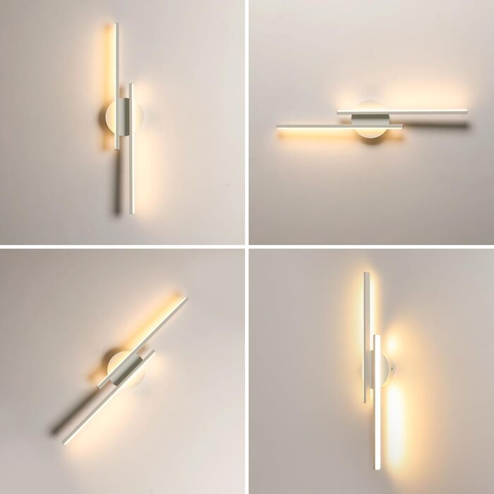Світильник настінний LED Comely 24Вт 2800Лм, білий акрил, тепле світло 3000K, для спальні, вітальні, коридору, сходів