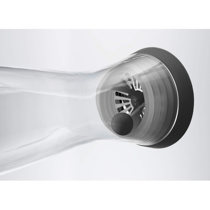 Скляна карафа для води WMF Basic, 1 літр з кришкою, Silikondeckel, CloseUp-Verschluss
