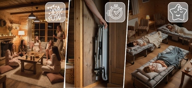 Шезлонг металевий сірий Sofotel