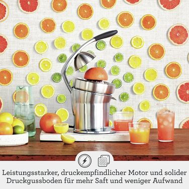 Соковижималка для цитрусових Sage Citrus Press Pro - Електрична, з нержавіючої сталі, з системою запобігання краплин, легка у догляді