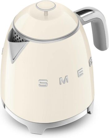 Електричний чайник Smeg KLF05CREU, 0.8 л, кремовий, з нержавіючої сталі, з автовимкненням та індикатором рівня води