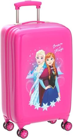 Дитяча валіза Disney Frozen, рожевий, 37x55x20 см, ABS, замок, 32 л, 2,5 кг, 4 колеса, ручна поклажа