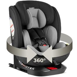Дитяче автокрісло tectake® поворотне на 360°, i-Size, кріплення ISOFIX, до 150 см