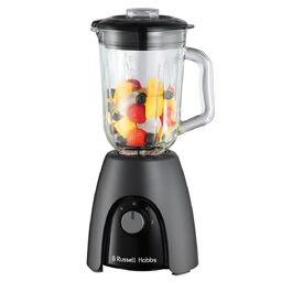 Стаціонарний блендер Russell Hobbs Smoothie Maker 27121-56, скляна чаша 1.5л, 850 Вт, 2 швидкості та імпульсний режим, Matte Charcoal