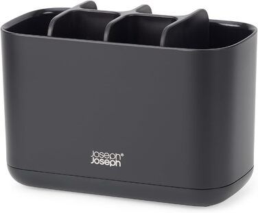 Набір для ванної Joseph Joseph Bathroom Beauties: миска, тримач для зубних щіток, дозатор мила, нержавіюча сталь, чорний
