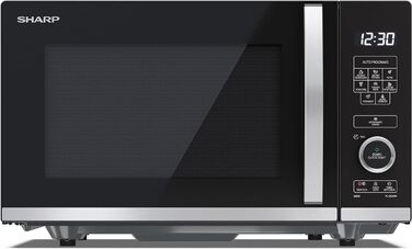 Мікрохвильова піч SHARP QS204AEB, 800 Вт, 10 режимів, функція розморожування, чорна