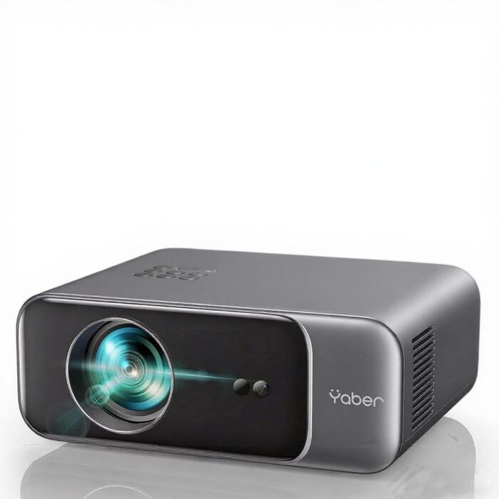 Проєктор для домашнього кінотеатру YABER Full HD 1080p (підтримка 4K), автофокус, автоматична корекція трапеції, WiFi 6, Bluetooth, портативний outdoor-проектор з екраном до 300