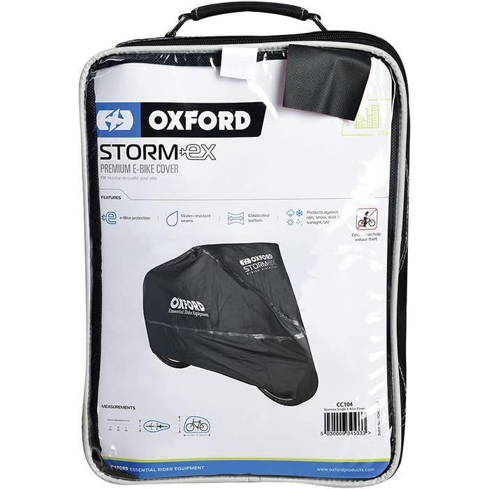 Захисний зовнішній чохол для мотоцикла та електровелосипеда Oxford Stormex (розміри S-XL)
