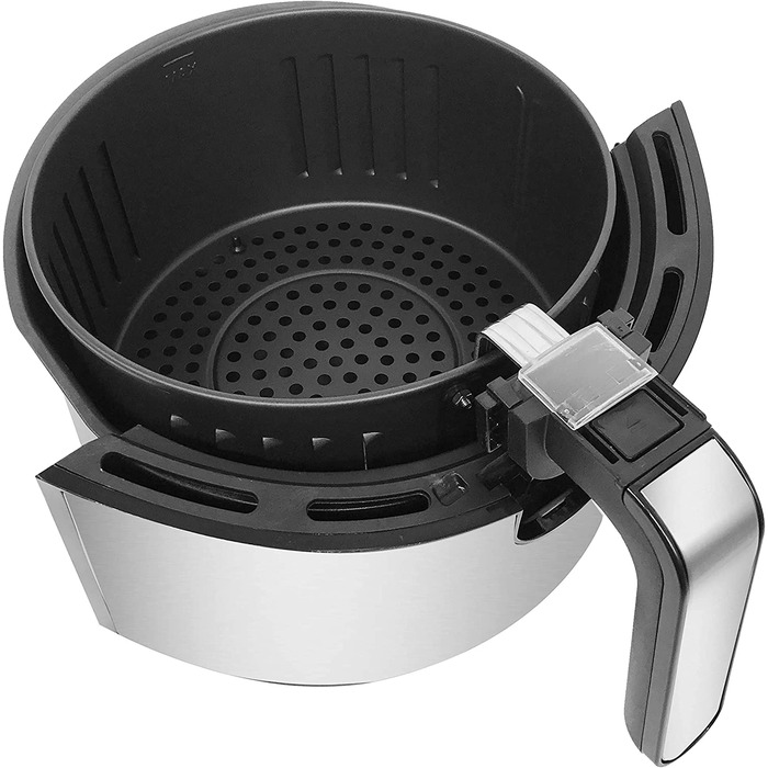Аерофритюрниця Emerio XXL 13л Airfryer AF-121914: розумна мультипіч з ротисаром, кошиком та функцією сушіння, 1800 Вт, чорна