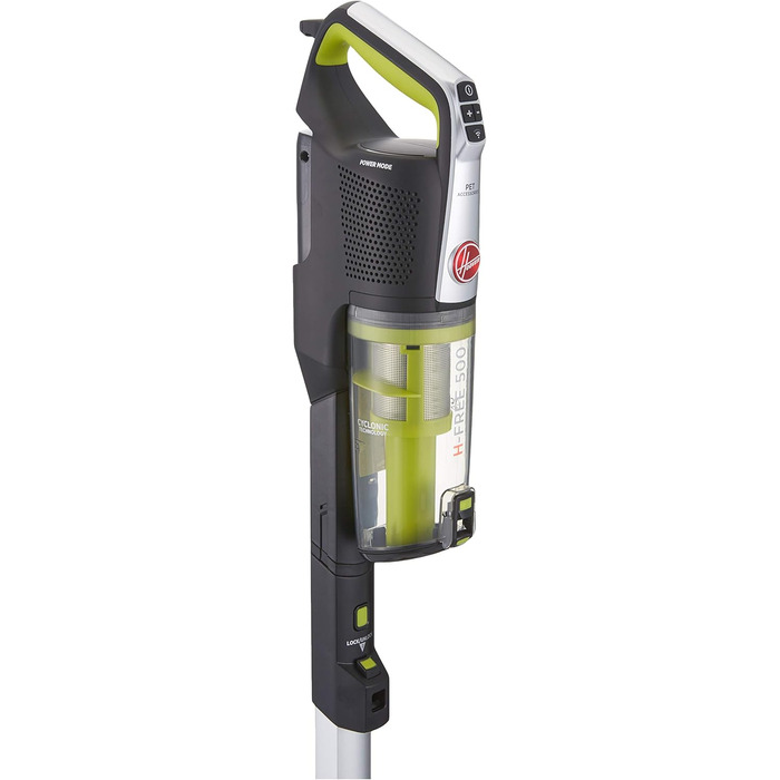 Акумуляторний пилосос Hoover з турбощіткою для шерсті тварин, змінні валики для універсальної та делікатної підлоги, до 30 хв роботи, без мішка, самостійне стояння, легкий і компактний [HF522NPW]