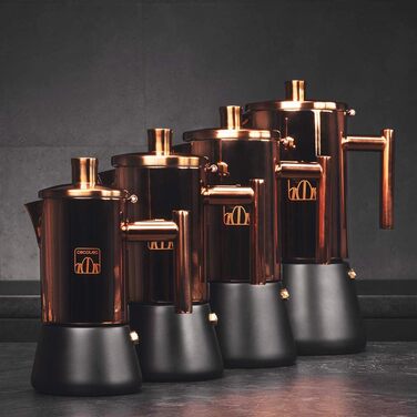 Еспресо-кофеварка Cecotec Moking 200 з нержавіючої сталі для газових, електричних та склокерамічних плит