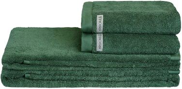 Комплект рушників Ross Uni-Walk Sinfonie 4009, 4 шт, білий: 2 рушники 50x100 см, 2 банних рушники 70x140 см