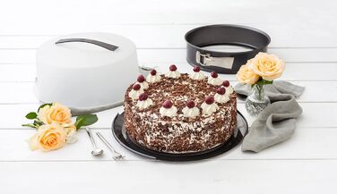 Форма для випічки Zenker Springform Deluxe Ø 28 см з кришкою, чорна металік, 1 шт.