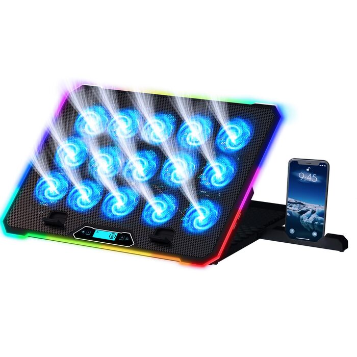 Ігровий охолоджувач для ноутбука V15 з RGB-підсвіткою та USB-портом