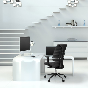 Офісне крісло / поворотне крісло ERGO LINE II Тканина Чорний HJH OFFICE