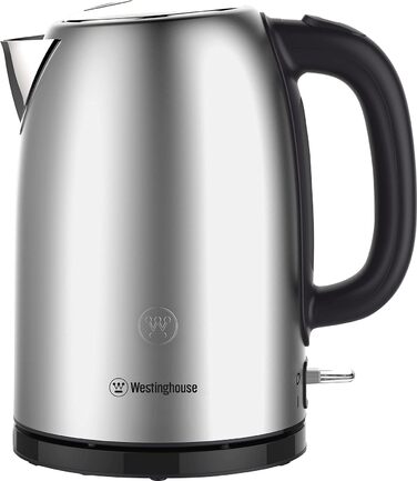 Електрочайник WESTINGHOUSE Basic 2200 Вт, 1,7 л, нержавійка, індикатор рівня води, фільтр від накипу, автостоп, сріблястий