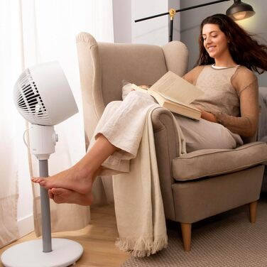 Вентилятор підлоговий Cecotec EnergySilence 900 Cyclone 35 Вт, 9 дюймів, 3 швидкості, білий