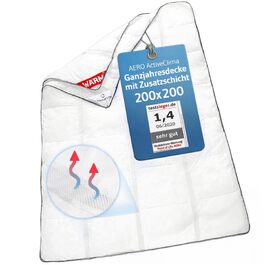 Всесезонна ковдра Third of Life OptiSleep® 200x200 см (включаючи частину для ніг), 135x200