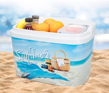 Термосумка ColorBaby Aktive 62249 для пляжу, жорстка, 6 л, 29x19x20,5 см, для продуктів, багатобарвна, легка