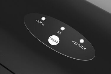 Льодогенератор CASO IceMaster Ecostyle-Design, 12 кг льоду за 24 години, 1,7 л резервуар, автоматичне вимкнення, швидке приготування льоду 6-13 хв