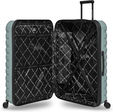 Валіза Smartbox Koffer M розширена 66 см, місткість 71–80 л, легкий дорожній тролей на 4 колесах з поліпропілену, TSA замок, м'ятний колір (Edition 01, L+)