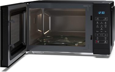 Мікрохвильова піч SHARP YC-MS252AE-B, 900 Вт, 11 режимів, функція розморожування, чорна