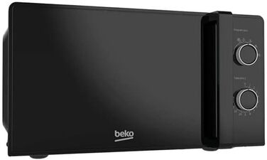 Мікрохвильова піч Beko MOC20100BFB, 20 л, 700 Вт, 5 режимів, розморожування та підігрів, механічне керування, чорна