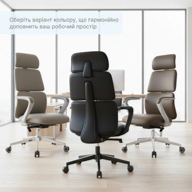 Крісло офісне OfficePro Delicate OC690BK Black PVC