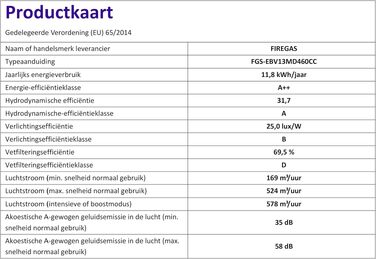 Витяжка для кухні FIREGAS 60 см — похила настінна витяжка з LED-підсвіткою, 3 рівня швидкості, режим відведення та рециркуляції (з вугільним фільтром), сенсорне керування Touch Control