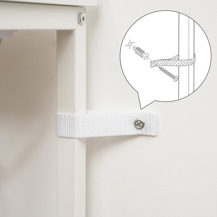 Вузький консольний стіл HOOBRO з зарядною станцією (розетка та USB), стіл за диван у вітальню або передпокій, білий та натуральний колір, EWN114CXG01
