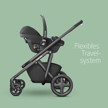 Автокрісло для новонароджених Maxi-Cosi Pebble Pro i-Size (0-12 місяців, 45-75 см), Essential Black